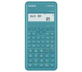 Casio FX-220PLUS-2 blau / Wissenschaftlicher Taschenrechner / 12-stellig / 181 Funktionen