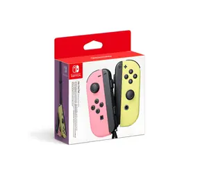Nintendo Switch Joy-Con Paar, pastellrosa & gelb / Controller / Analog-Joystick / 20 Stunden