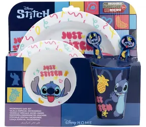 STOR Kinder-Essgruppe 5-in-1 Stitch / Essgruppe / 5-teilig / BPA-frei / mikrowellengeeignet
