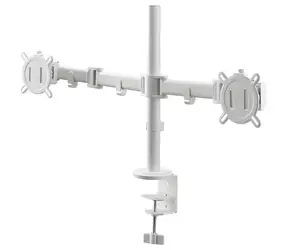One For All DM2220 weiß / Monitorhalterung / 13-32" / Tragkraft 8 kg / Für 2 Monitore