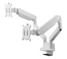 One For All DM4220 weiß / Monitorhalterung / Für 2 Monitore / 13-35" / Tragkraft 10 kg