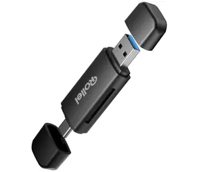 Rollei 2-in-1 Speicherkartenleser / Kartenleser / SD- und microSD-Kartenleser