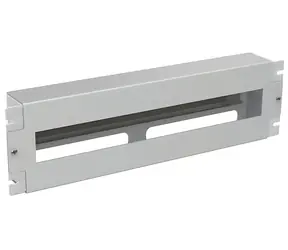 Solarix RAIL-3U-DIN / Montagepanel / 3U / DIN-Schiene / 19" / RAL 7035