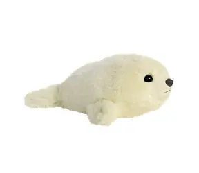 AURORA Plüschrobbenwelpe / 20 cm / weiß / für Erwachsene und Kinder