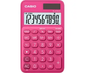 Casio SL-310UC rot / Taschenrechner / 10-stellige Anzeige / Solar + Batterie