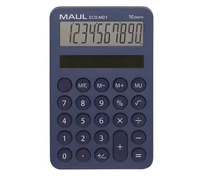 Maul ECO MD 1 hellblau / Taschenrechner / zehnstellig / solarbetrieben