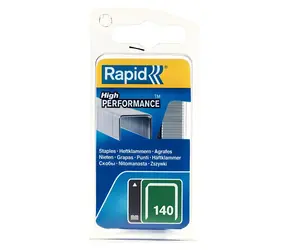 Rapid Typ 140/12 mm / Heftklammern / Verzinkt / Schmaler Rücken / Blisterverpackung