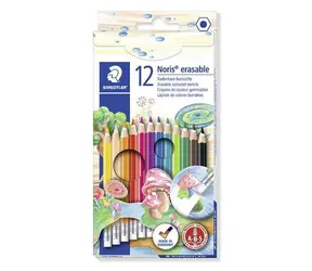Staedtler Noris / Buntstifte / abwischbar / 24 Stück / sechseckig / PEFC-Holz