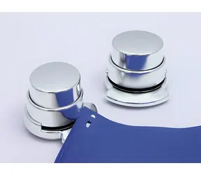 WEDO Akku-Hefter Silber / Hefter / Kunststoff / Kapazität 4 Blatt / 6x6x5,5 cm