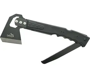 Cattara SAW 4in1 / Axt / mit Sägeblatt 18 cm / Edelstahl 3Cr13 / 36 cm
