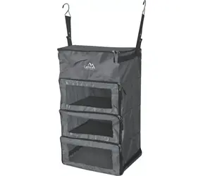 Cattara SPLIT / Hängender Zeltorganizer / 35 x 30 x 60 cm / 4 Ablagen