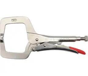 YATO YT-2468 / Selbstsichernde Klemmzange / Typ C / Länge 280 mm / Backenbereich 0-100 mm / CrV