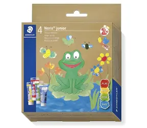 Staedtler Noris Junior / Fingerfarben / 4er-Set / 4 Farben / ab 2 Jahren