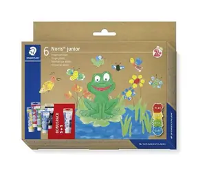 Staedtler Noris Junior / Fingerfarben / 6er-Set / 6 Farben / schnelltrocknend / ab 2 Jahren