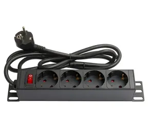 Good Connections 19" PDU schwarz / PDU / 1 HE / 4X Steckdose / 16 A / 1,8 m