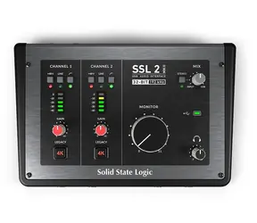 SSL SSL2 MKII / Audio-Interface / USB-C / 2x XLR-Kombi-Eingang / 32 Bit/192 kHz / 48 V Phantomspeisung
