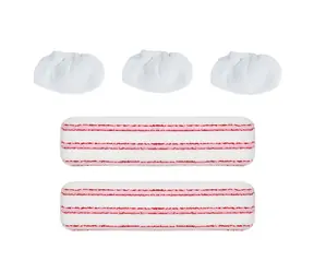 Polti Set aus Bezügen und Tüchern für Vaporetto / Dampfreiniger-Zubehör / Baumwolle, Mikrofaser / 5-teilig.