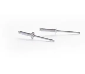HAUSHALT Nieten Aluminium-Stahl 4,0 x 6 mm 50 Stück / Nieten / Durchmesser 4,0 mm / Länge 6 mm