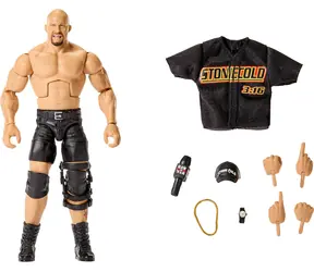 Mattel WWE Elite Collection Stone Cold Steve Austin JHT52 / Actionfigur / Kunststoff / ab 8 Jahren