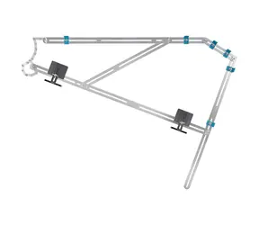 Wolfcraft Treppen-Kopierschablone Schwarz / Kopierschablone / Edelstahl / 15 Streifen / 116,5 x 19,5 cm