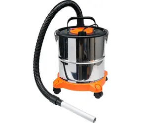Vorel Asche-Staubsauger 800 W / Asche-Staubsauger / 20 l / HEPA-Filter / 1 m Schlauch / Edelstahlbehälter