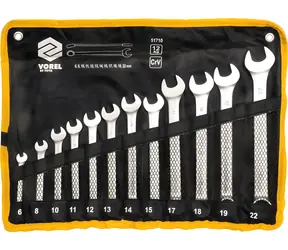 Vorel Kombinationsschlüsselsatz, 12-teilig / Schraubenschlüssel / 6-22 mm / CrV