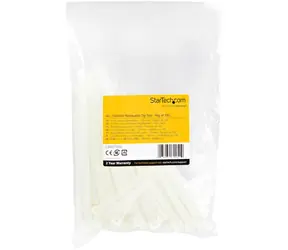 StarTech Kabelbinder weiß / Wiederlösbar / Nylon / 150 mm / 100 Stück