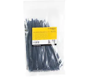 StarTech Kabelbinder schwarz / Kabelbinder / Nylon / wiederlösbar / 100 Stück