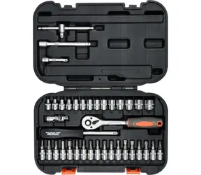 STHOR Gola-Set 1/4" 38-teilig / Gola-Set / Ratschen und Steckschlüssel / Stahl AS-DRIVE