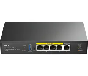Cudy C200P / Router / Gigabit / 5x LAN / PoE / USB 3.2