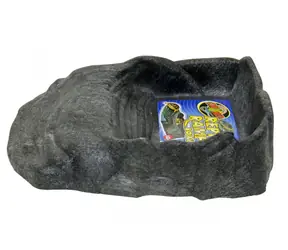 Zoomed Repti Ramp L / Schale für Terrarientiere / Steinimitat / Recyclingkunststoff / 6 x 20 x 25,5 cm