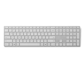 Microsoft Surface Keyboard Copilot (2. Edition) Silber / Kabellose Tastatur / Bluetooth / 2,4 GHz / Deutsches Layout