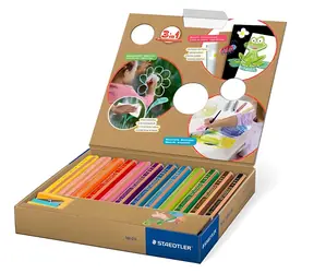 Staedtler Noris Junior 3-in-1 Buntstifte / 18 Farben / 140 C18