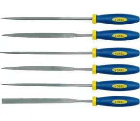 Vorel Nadelfeilensatz 180 mm 6-teilig / Feilensatz / Für Metall / 6 Stück