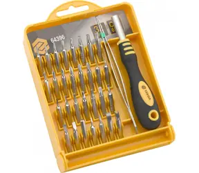Vorel Uhrmacherschraubendreher mit Bits, 32-teilig / Schraubendreherset / Pinzette / CrV
