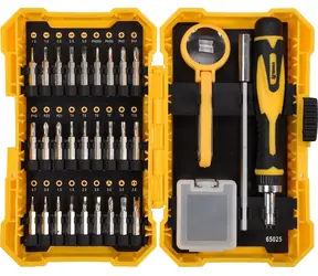 Vorel Ratschenschraubendreher mit 31-teiligem Zubehör / Schraubendreher / Chrom-Vanadium-Stahl / Magnetische Bits / Kunststoffkoffer