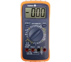 Vorel Digitalmultimeter / Wechsel-/ DC 600 V / Widerstand, Kapazität, Frequenz / Dioden- und Transistorprüfung