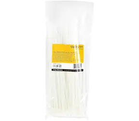 StarTech Kabelbinder, wiederlösbar, weiß / Kabelbinder / Nylon / 100 Stück