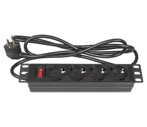 Good Connections 19" PDU schwarz / PDU / 1 HE / 4X Steckdose / 16 A / 3500 W / 1,8 m