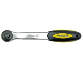 Vorel Ratsche 1/2" 260 mm gebogen / Ratsche / CrV / 72 Zähne