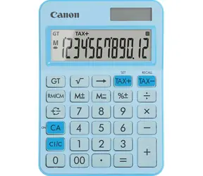 Canon LS-125KB-PBL, pastellblau / Taschenrechner / 12-stellig / Solar- und Akkubetrieb / LCD-Display