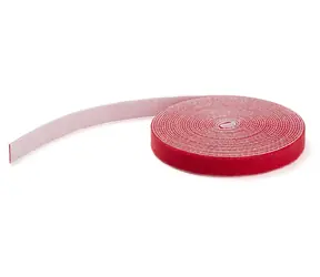 StarTech Klett-Kabelbinder rot / Kabelbinder / 7,6 m / Breite 19 mm / wiederverwendbar