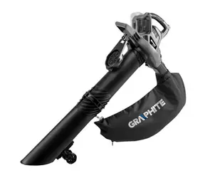 Graphite 58G036 / Akku-Laubbläser und -sauger / 2x18 V / 220 m/h / 35 l Beutel