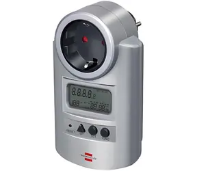 Brennenstuhl PM231E Primera-Line Silber / Energieverbrauchszähler / Max. 16 A / Kindersicherung