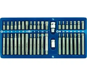 Vorel Bit-Set, 40-teilig, CrV / Bit-Set / Torx, Vielzahn, Innensechskant / Metallkoffer