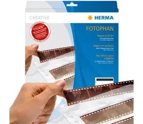Herma Archiv-Negativfilmhüllen / Negativfilmhüllen / PP-transparent / 5 Streifen / 100 Blatt