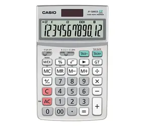 Casio JF-120 ECO / Taschenrechner / 12-stellige Anzeige / MwSt.- und Währungsumrechnung / recycelter Kunststoff