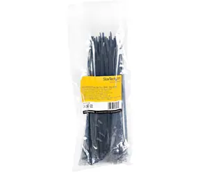 StarTech Kabelbinder schwarz / Kabelbinder / Nylon / wiederlösbar / 100 Stück / -40 bis 85 °C