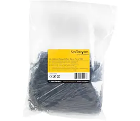 StarTech Kabelbinder, Nylon, schwarz / Kabelbinder / 3 x 100 mm / 1000 Stück / wiederlösbar