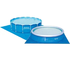 Bestway 58003 blau / Poolmatte / 488x488 cm